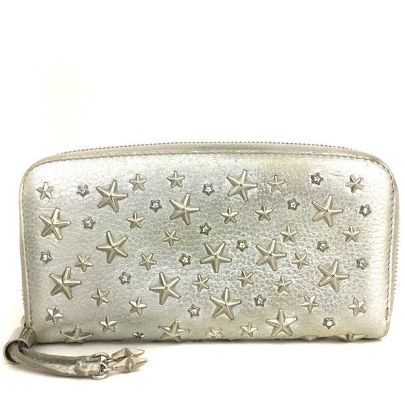 Jimmy Choo Metallic Star-Embellished Wallet - Picture 1 of 2